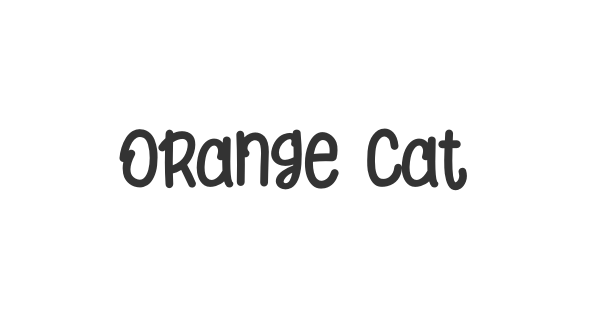 Orange Cats font thumb